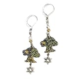 Tree of Life/Star of David Double Charms Earrings, Sm Nanette Orijinels, Judaica