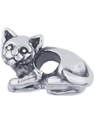 Frolic Sterling Silver Kitty Slider Charm