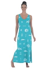 Petite Scoop Neck Ankle Length Sleeveless Spring Summer Fall Winter Cotton/Knit Evening Dress/Maxi Dress 