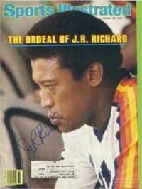 J.R. Richard Autographed/Hand Signed Sports Illustrated Magazine (Houston Astros)