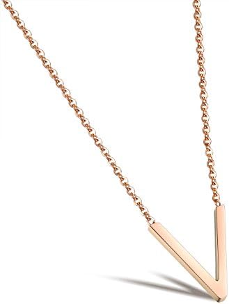Kaariag Punkin® Stainless Steel Gold Plated "V" Pendant Chic Women Neck...