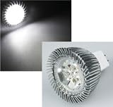 Produkt-Bild: LED Strahler MR16, 3x 2W LEDs "H40 Pro" 6000k, 300lm, 45&deg;, 12V/6W, wei&szlig;