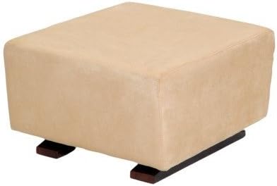 Simmons Madisson Upholstered Glider and Ottoman set - Black Espresso/Beige