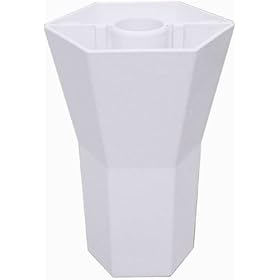 BRELLA VASE� - 10 inch - Opaque - Cottage White - Patio Umbrella Vase from Florist