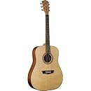 Washburn WD7S Harvest Series Solid Sitka Spruce/Mahogany Dreadnought Acoustic Guitar - Natural Gloss