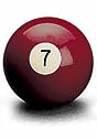 Pool-Ball "Favorite" Nr. 7