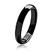 Bling Jewelry Black Tungsten Unisex Ring 4mm