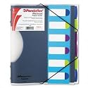 ESSELTE PENDAFLEX CORP. Project Sorter, Jacket, Ltr, Poly, CLR Frosted/Lime/Purple/Royal BL