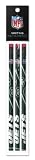 New York Jets 3 Pack Wood Pencil in Clear Bag with Header - NFL (12005-QUT)