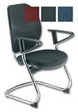 Adroit Lorraine Visitors Armchair Mesh Back H560mm W500xD470xH470mm Black