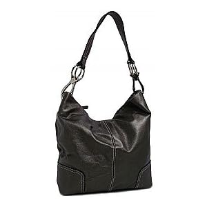 Bucket Hobo Handbag Purse Dark Grey