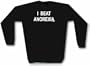 I BEAT ANOREXIA Logo Men's Sweat Shirt in 2 colors Small thru 3XL