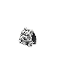 Scottish Terrier, Dog Charm in Silver For 3mm Charm Bracelets