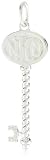 Nicky Hilton Sterling Silver Monogram Key Pendant With Cubic Zirconia, 16