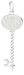 Nicky Hilton Sterling Silver Monogram Key Pendant With Cubic Zirconia, 16" Nicky Hilton Sterling Silver Monogram Key Pendant With Cubic Zirconia, 16"