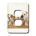 Dogs Bulldog - British Bulldog - Light Switch Covers - 2 plug outlet cover