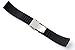 24mm Black Silicone Rubber Watch Band Strap rd2401 Promo