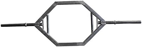 Rackable Trap Hex Deadlift Bar, Shrug Bar (Painted black)