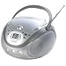 Electronics : Coby Electronics Portable CD Player with AM/FM Stereo Tuner - Silver