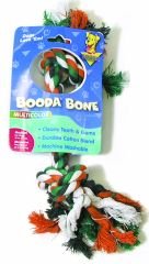 Booda Dog Rope Bone Tug Toy - Medium - Multicolor
