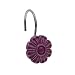 Elite Home Fashions 1-1/2-Inch Diameter Shower Hook Set, Purple