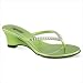 Twi-light in Lime Metallic Fabric Color: Fuchsia Metallic Fabric, Size: 10
