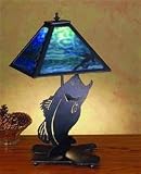 Meyda 32566 Flyfishing With Bass Table Lamp