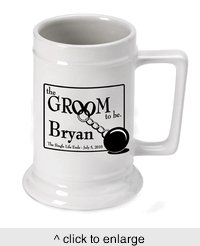 Personalized "Groom to Be" Beer Stein