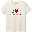 I LOVE LOUISIANA - BigBoyMusic Youth Designs - White T-shirt