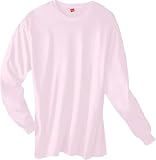 Hanes TAGLESS 6.1 Long Sleeve T-Shirt, XL-Pale Pink [Apparel]