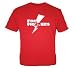 Search : Foo Fighters 'Lightning Bolt' red slim fit t-shirt