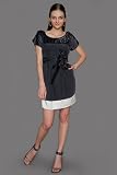Black Two-Tone Dresses by Signette