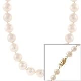 10mm Genuine Freshwater White Round Pearl Necklace 18''