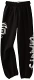 MLB Girls San Francisco Giants Fleece Roll-Over Pant (Black, Medium)