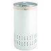 Brabantia Laundry Bin, 50 Litre, White and Matt Steel