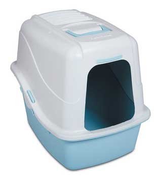 Petmate Cat Pan Set Large/Hood Sky Blue