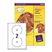 Avery CD/DVD Labels Laser 2 per Sheet Dia.117mm Black and White Ref L7676-25 [50 Labels]