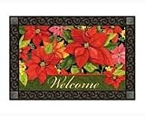 Magnet Works Poinsettia Welcome MatMate