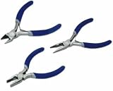 31OyT9D64RL. SL160  J.H. Williams 3 Piece Micro Pliers Set