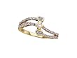Beautiful 3 Hearts Real Diamond Lady's Ring