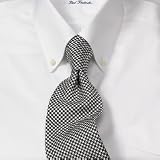Satin Houndstooth Tie