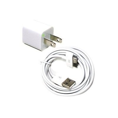 Bluecell white Color AC US Wall Charger + 6 ft feet USB Sync Data Cable for Iphone 4/4S/3g/3gs Ipod Bluecell white Color AC US Wall Charger + 6 ft feet USB Sync Data Cable for Iphone 4/4S/3g/3gs Ipod