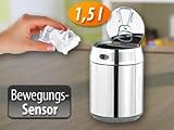 infactory Tisch-Mülleimer mit Bewegungssensor
