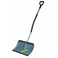 Freund 2030568 Ergo Kunststoff-Schneeschieber 53 cm mit Thermoflexkunstoffkante und ergonomischen Aluminiumstiel 130 cm mit D-Griff