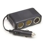 ROADPRO RPPTSP-312 3-OUTLET 12-VOLT LIGHTER ADAPTOR WITH 30-FT EXTENSION CORD