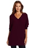 Sofie Women's V-Neck Oversize 100% Cashmere Tunic Sweater