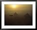 Vickers Vimy Aircraft Circles the Pyramids of Giza, Egypt Places Framed Art Poster Print by James L. Stanfield, 31x25