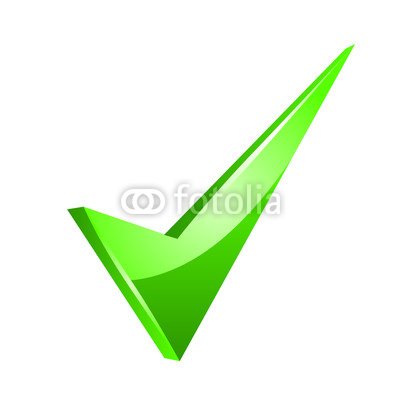 Wallmonkeys Peel and Stick Wall Decals - Vector Green Checkmark - 18