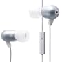Radius Atomic Bass Aluminum Earphones with In-Line Microphone for iPhone - Silver