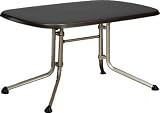 Kettler Gartentisch oval 140x90cm, wei&szlig; Aluminiumgestell wei&szlig;, Kettalux-Plus-Platte